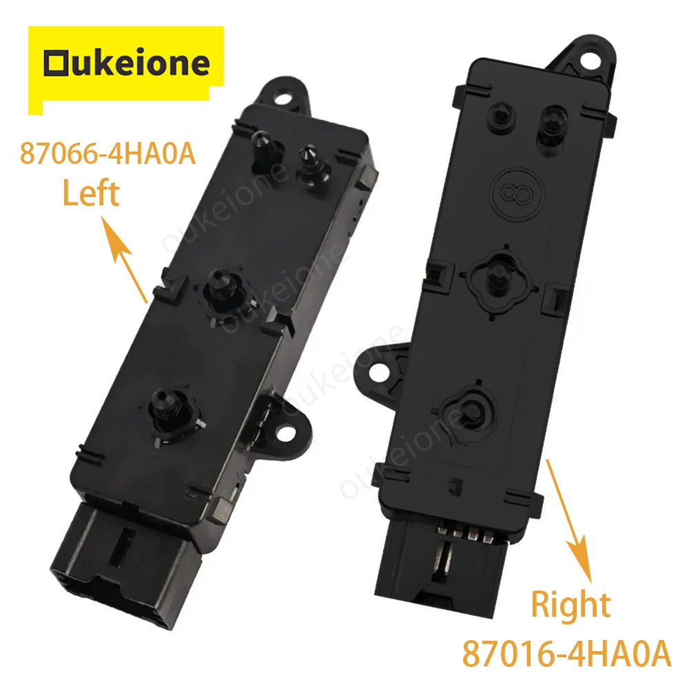 Left Right Electric Seat Adjustment Backrest Adjuster Control Switch for Nissan Navara D23M NP300 D23T Skyline V37 87066-4HA0A