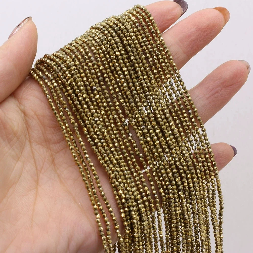 1 Strang Kristallglas-Rondellperlen, facettierte runde lose Spacer-Perlen für Schmuckherstellung, DIY-Armband- und Halskettenzubehör – Detail 7