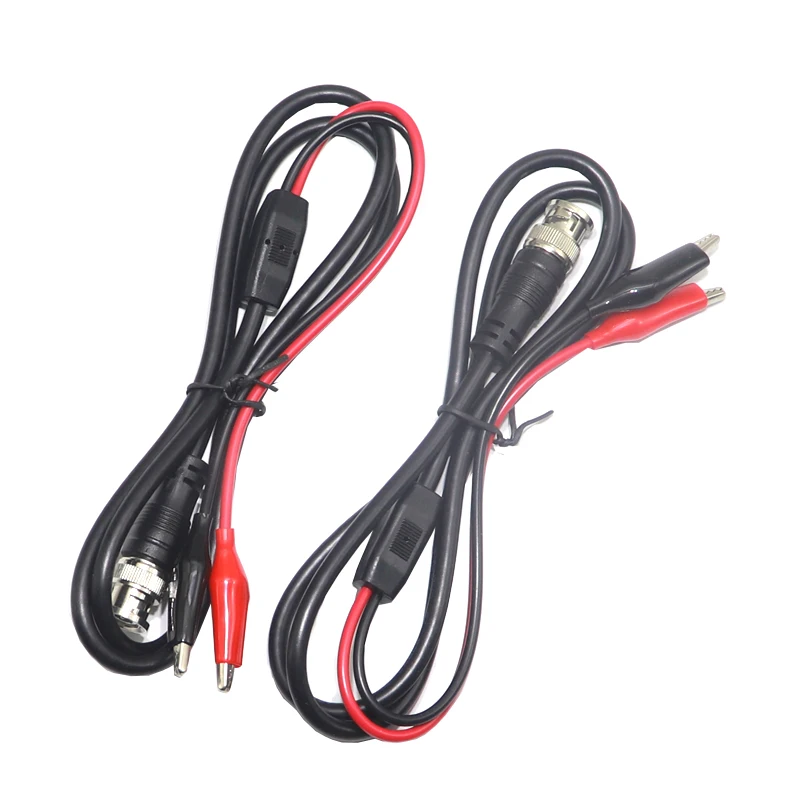 【1PCS】110cm BNC Q9 to Dual Alligator ClipOscilloscope Test Probe Leads Cables Connector Dual Tester Tools for Electrical Working