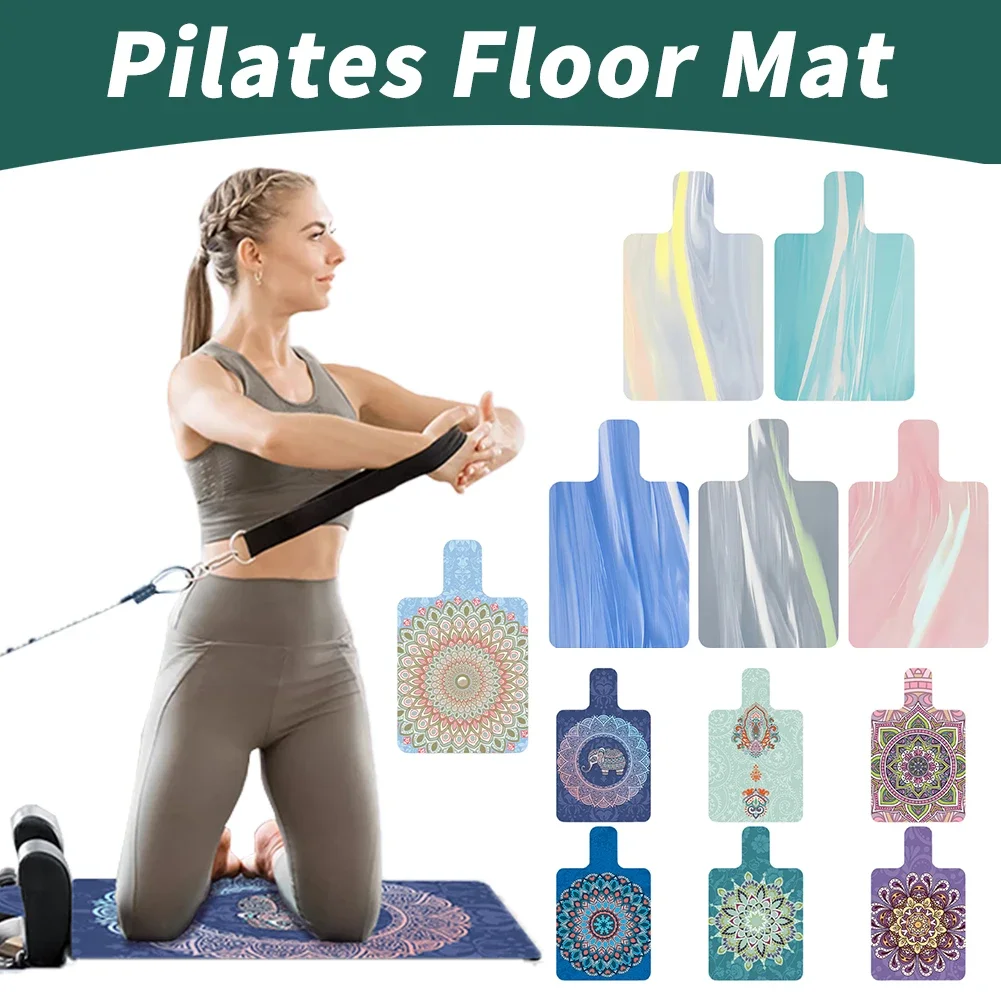 

Yoga Mat Pilates Reformer Mat Thickness 1.5mm Suede Training Positioning Non Slip Mat Ultra Thin Workout Exercise Pilates Mat