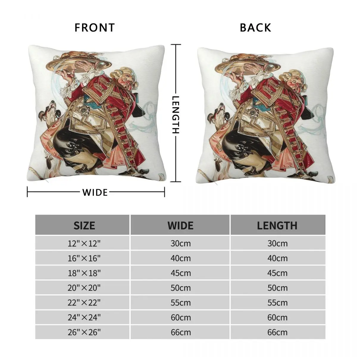 Jc Leyendecker 039 Square Pillowcase Polyester Linen Velvet Printed Zip Decor Pillow Case Car Cushion Cover