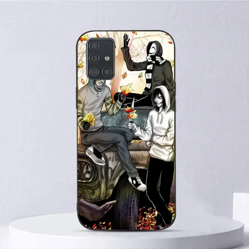 Keren Creepypasta Ticci Toby Phone Case For Samsung Galaxy A02 A12 A13 A22 A32 A41 A51 A53 A71 A73 Shell