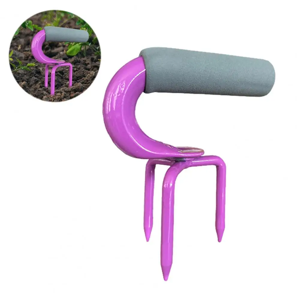 Garden Twist Cultivator Steel Hand Tiller for Gardening Bed Plant Box Easy Assembly Twist Lawn Aerator Tool for Soil