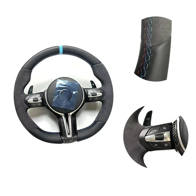 M Alcantara Steering Wheel For BMWs  5   series X1 X5 X3 X6 Z4 M3 M6 F10 F15 M3 M5