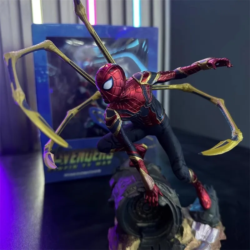 ホットトイズマーベルスパイダーマンスーパーヒーロースパイダーマンアクションフィギュア 18 センチメートルスパイダーマンアニメ装飾コレクション人形玩具モデル子供
