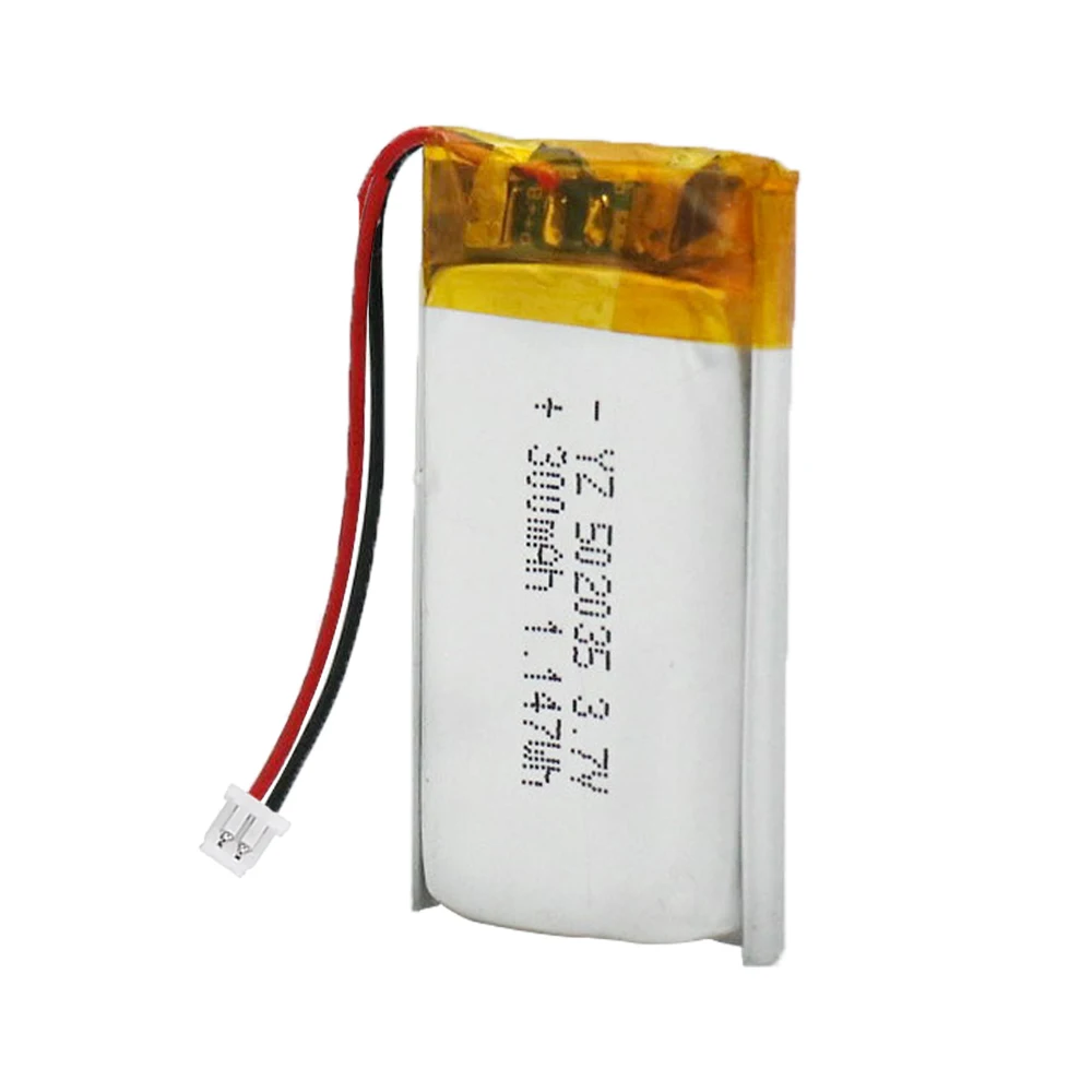 

Lithium Battery 300mAh 3.7V 503035 Lipo Polymer Battery for Bluetooth Speakers Headset Audio Devices Car Smart Watch