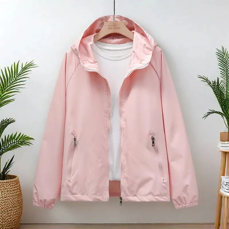 Sunscreen Coat Women New Loose Large Size Breathable Sun-Protective Clothing Jacket Fashion Outdoor Thin Coat