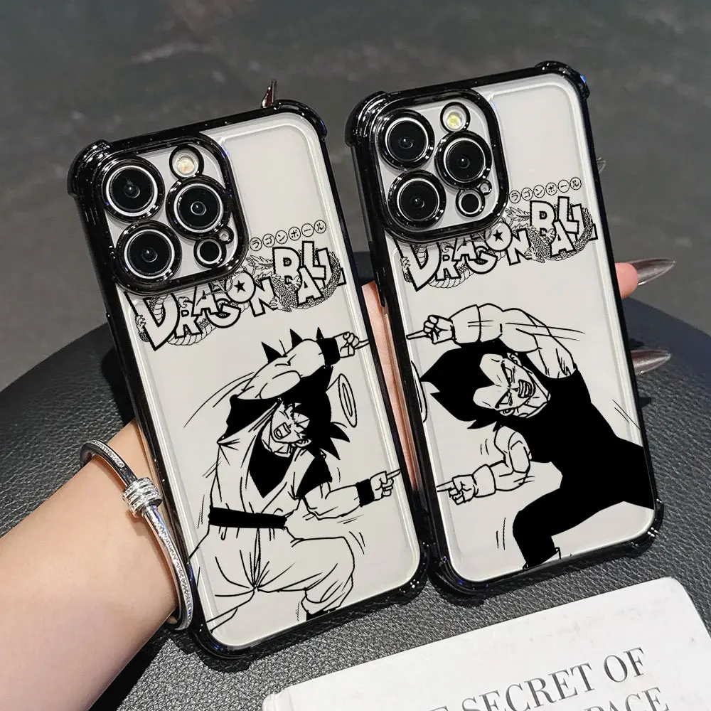

D-Dragon Balls Goku Vegeta Soft Funda For iPhone 17 Pro 16 15 14 13 12 11 Pro Max Case 17 Plus 17E 16E 17Air Silicon Phone Cover