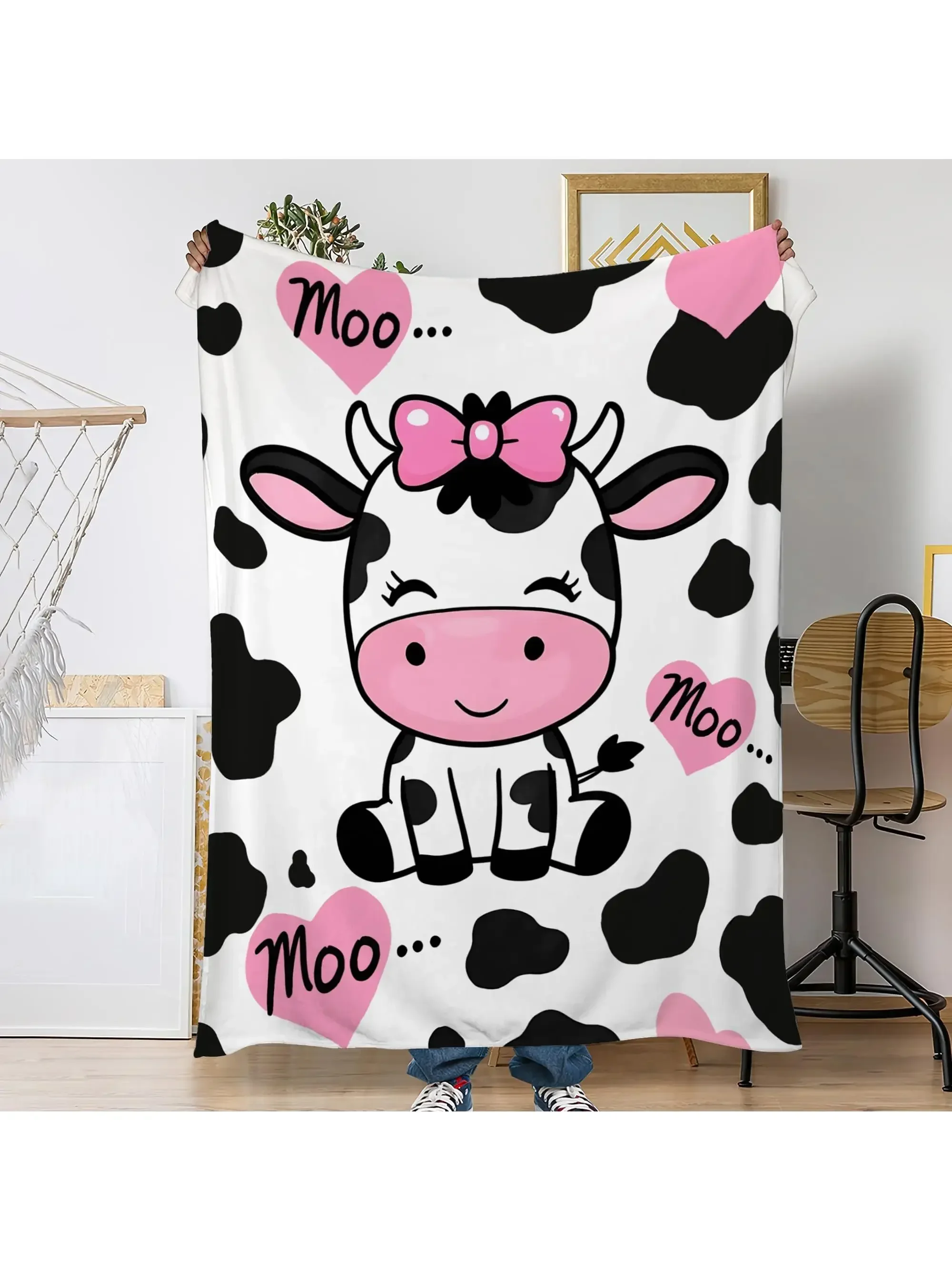 Printed Throw Blanket For Bed Sofa Cozy Soft Bedspread Couch Blanket Home Decor Gift Blanket Warm Quilt Travel Bedding