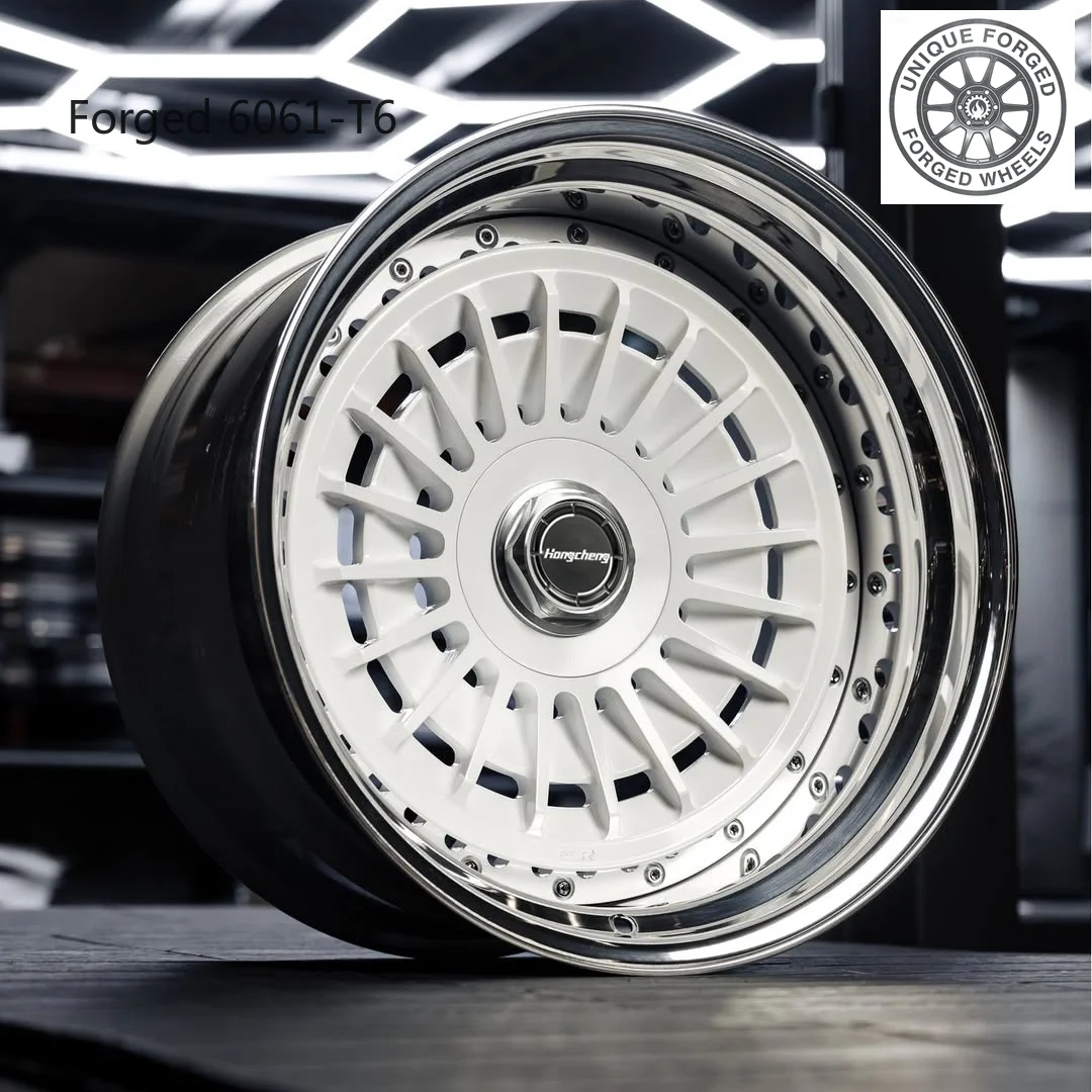 Nuevo modelo de llanta de aleación forjada de 2 y 3 piezas, pulida, de lujo, para C8 Mustang 997 GT3, llanta de 19, 20, 21 y 22 pulgadas