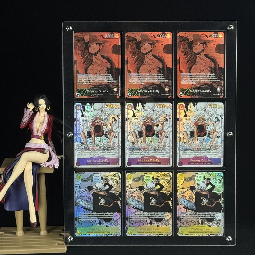 OPCG Anime Collection Card EB02 Monkey D Luffy OP10 Trafalgar Law SEC Refractive Color Flash Card Textured English Child Gifts