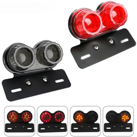오토바이 테일 라이트 12V 핏 먼지 자전거 회전 신호 램프 YAMAHA DRAG STAR 1100 FAZER 1000 WR450F ROAD STAR XJ 600 YAMAHA FZ8