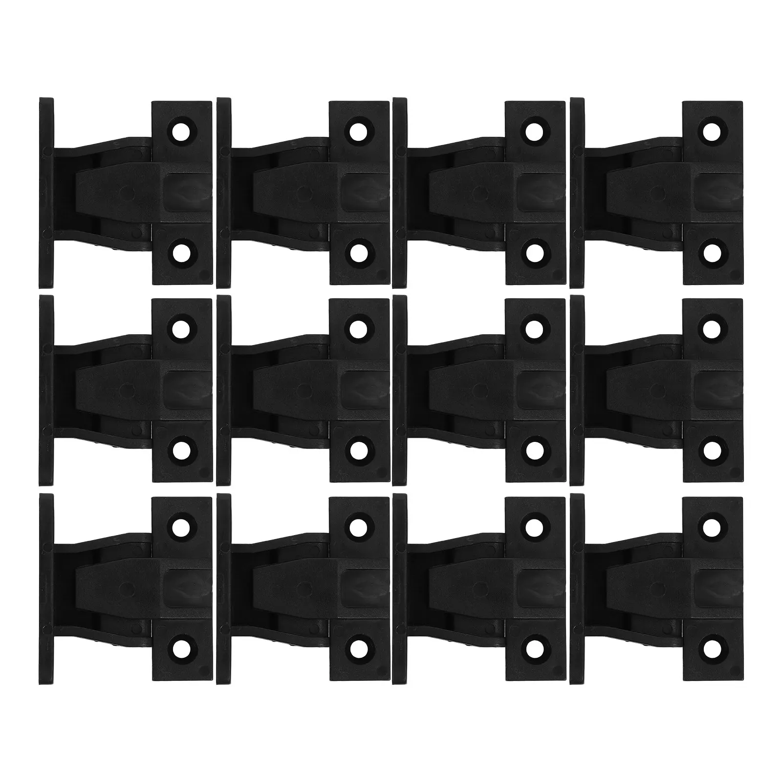 12Set Roman Column Buckle Connector Plastic Adjustable Cabinet Clips False Front Cabinet Installation Wall Fasteners Furniture