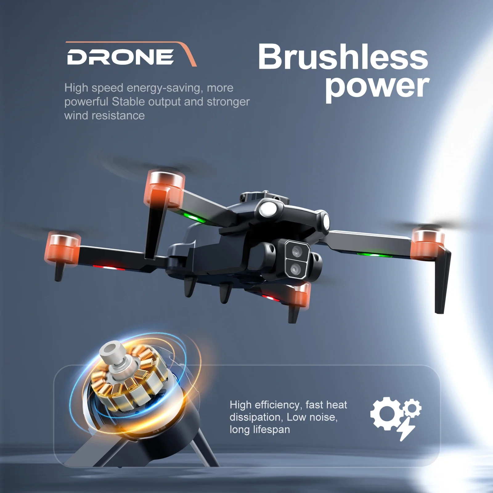 S119 Drone with Screen Remote Control Profesional HD Dual-Camera FPV Brushless Optical Flow Obstacle Avoidance RC Quadcopter Toy