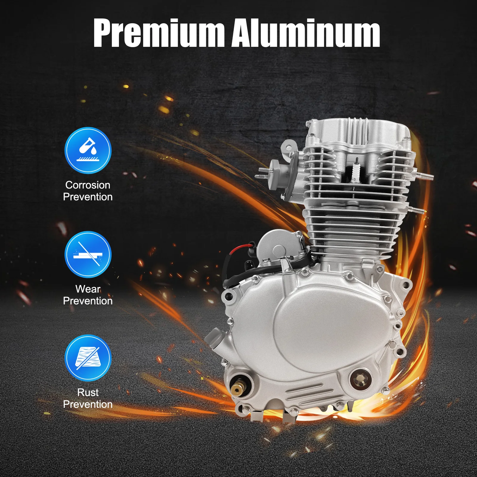 محرك 4 أشواط، 14KW/8500r/min أقصى قوي ومتين وأداء جيد قوة قوية لطراز 200cc 250cc ATV