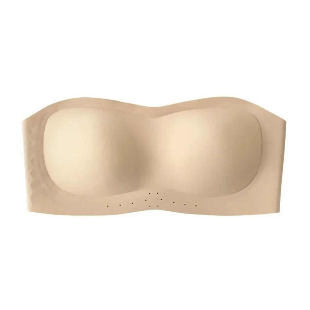 Comfortable Invisible Strapless Tube Bra Puppy Printed Anti-sagging Women's Underwear Wireless Floral Seamless Bra Daily