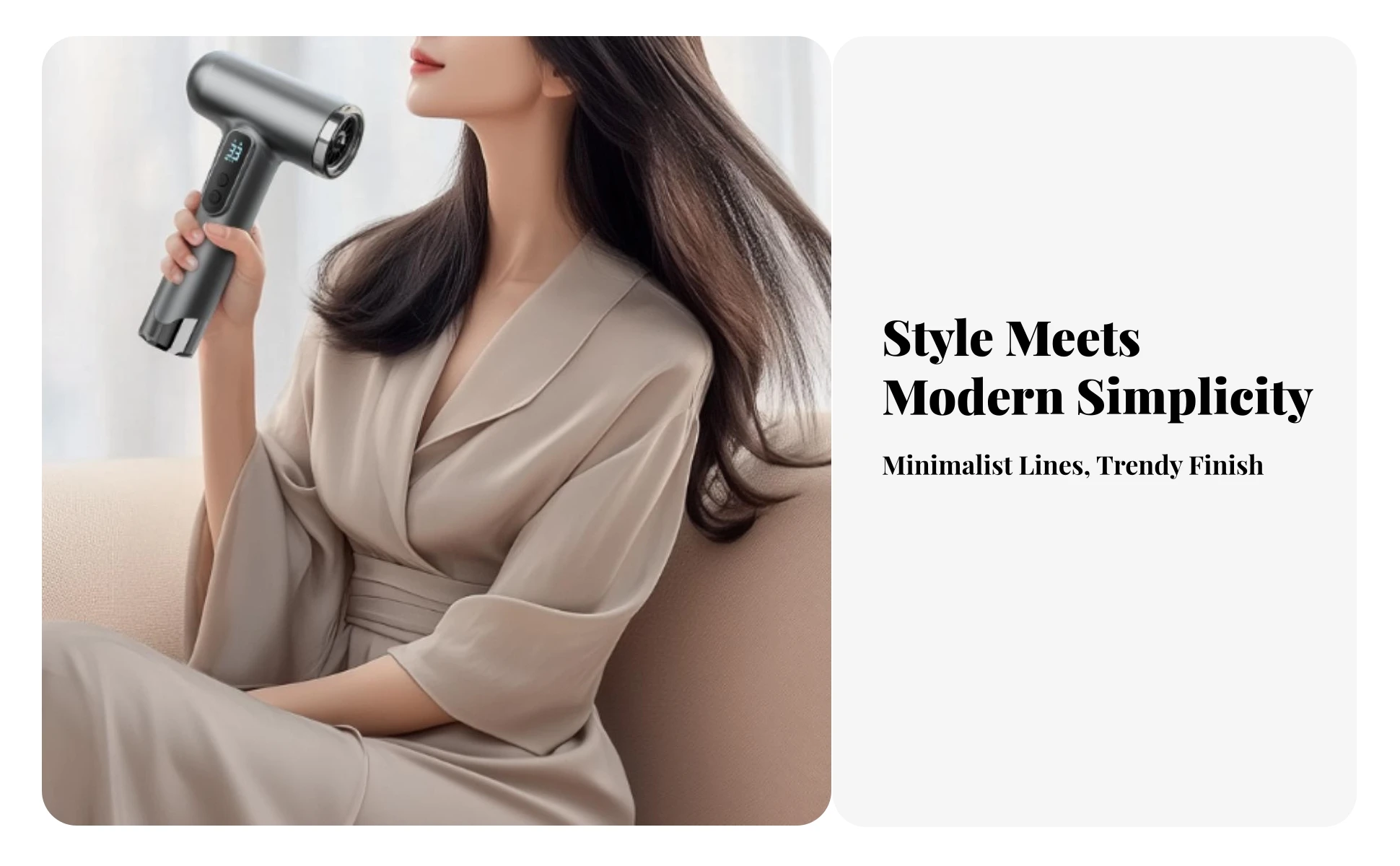 Beauty Appliance Two-Button Buttons Compact Hair Dryer Home Use Cordcordless Cordless Hair Dryer for Dorm