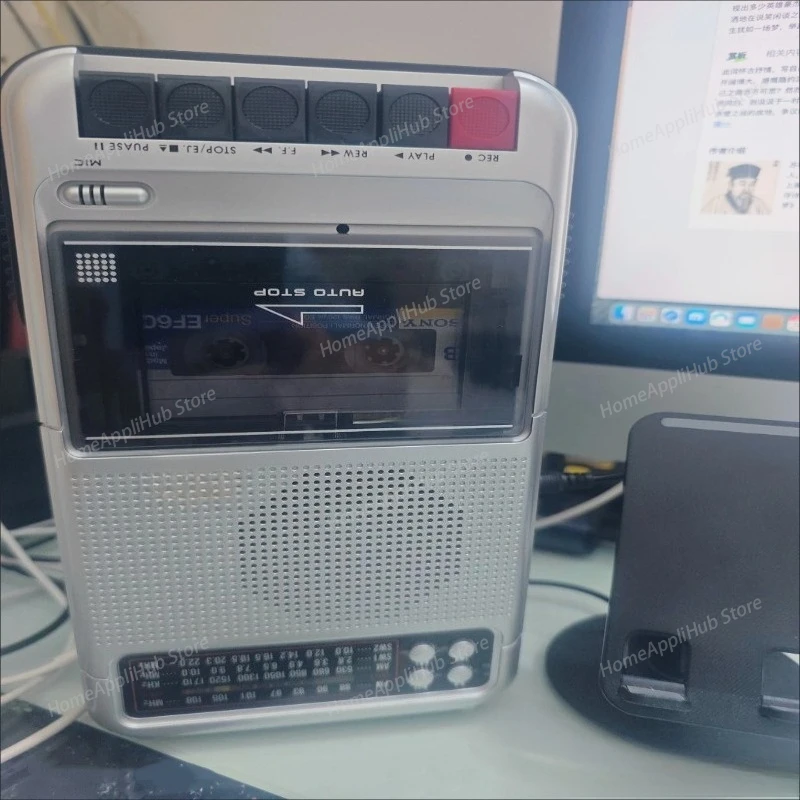 Multifunctional Tape Player Portable Format Converter Recorder Bluetooth MP3 Cassette Player Full-band Am/fm/sw Radios