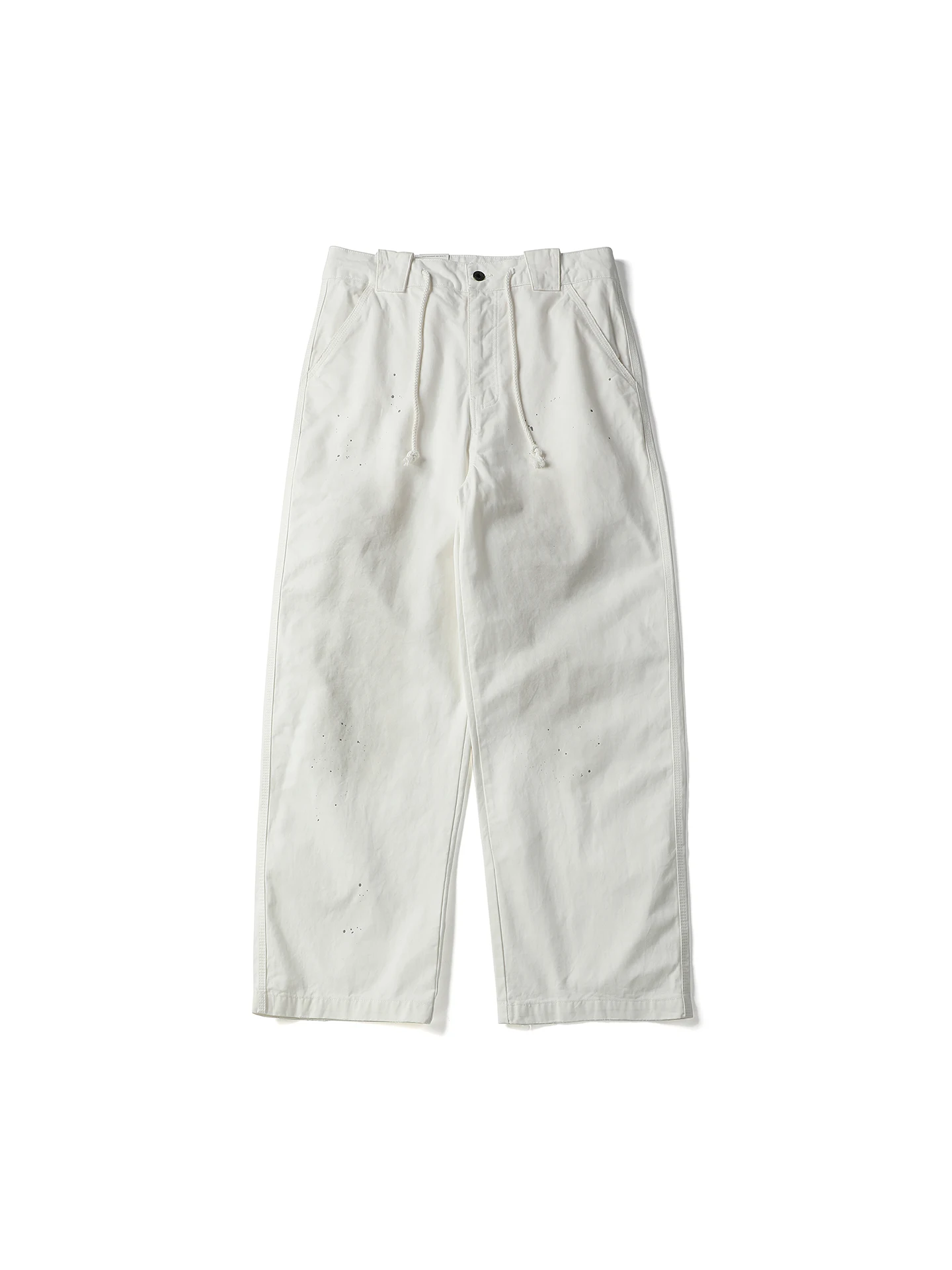 

American Retro Waed Painted Loggers Work Trousers Loose High Street Spring Wide Leg Straight Tube Long Pants Casual Cotton