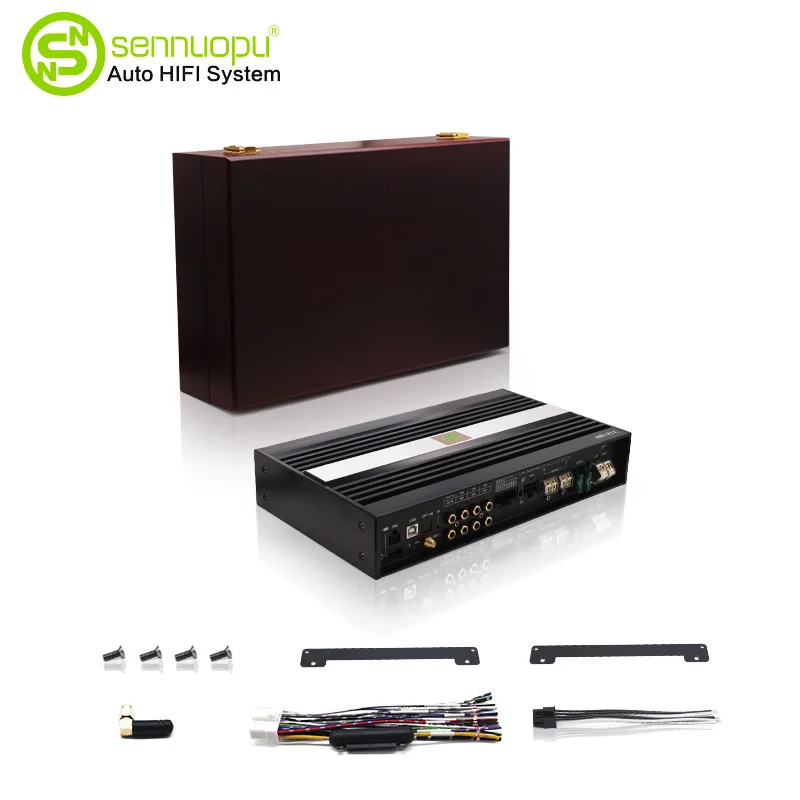 Sennuopu-amplificador de coche de 8 canales, procesador DSP de 10 canales, reproductor APTX HD Bluetooth para BMW Benz, sistema de Audio de sonido HIFI X12