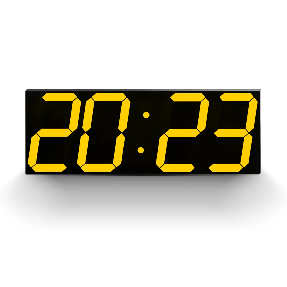 Digital Wall Clock Alarm Clocks Large Number Display Home Kitchen Office Night Electronic Wall Watch Wake Up Light