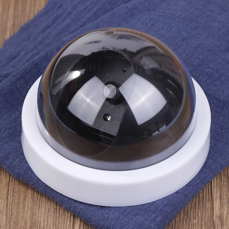 새로운 무선 더미 가짜 보안 카메라 가짜 CCTV 보안 카메라 홈 돔 깜박이는 빨간색 LED 조명으로 방수 가짜 모니터