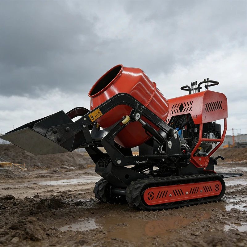Customized Durable Mini Concrete Mixer With Pump 3.5m3 Crawler Concrete Mixer Self Loading Concrete Mixer Truck With Pump