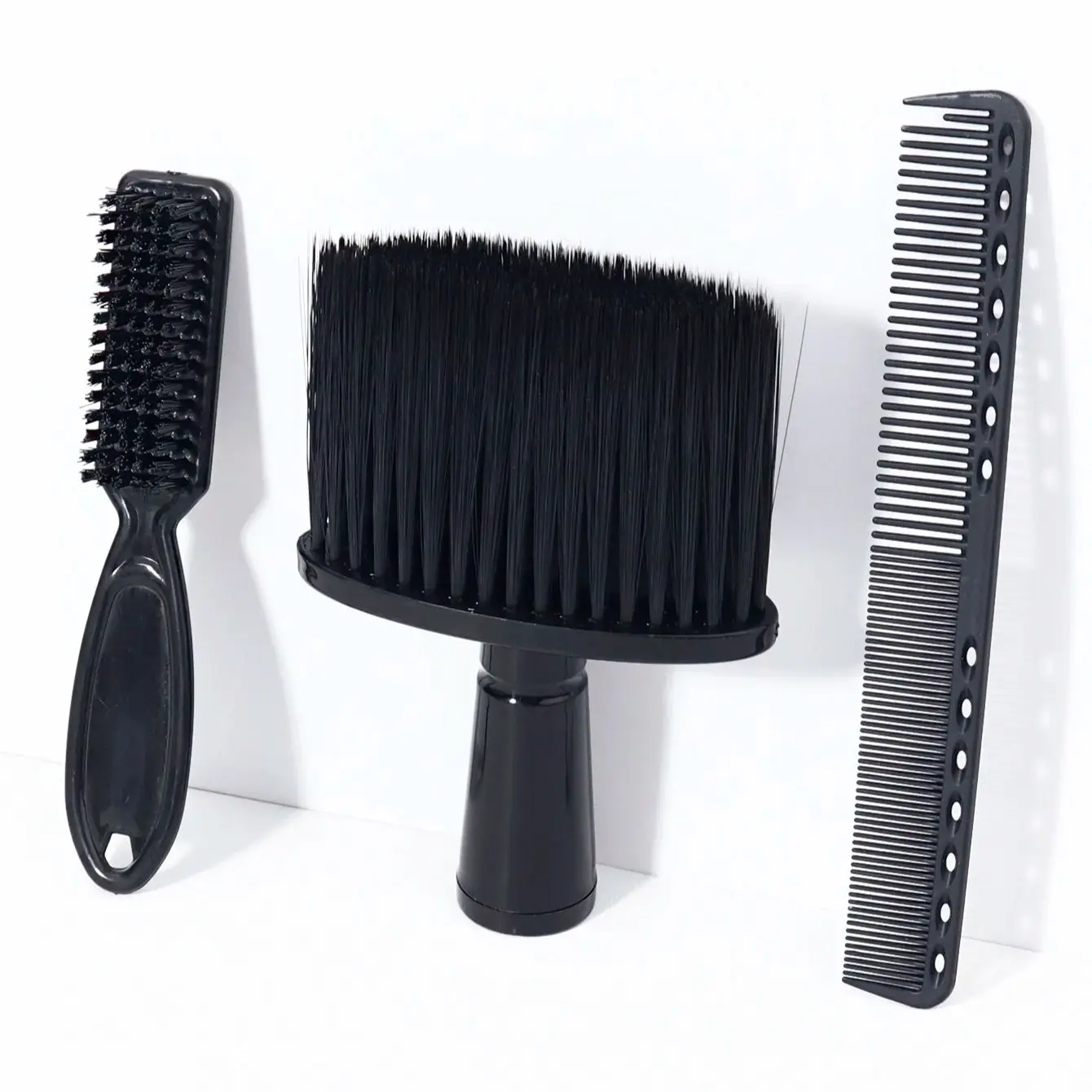 

3pcs hair brush set, double-sided brush, comb, soft neck and facial dust removal, hair styling, special for real hair wigs