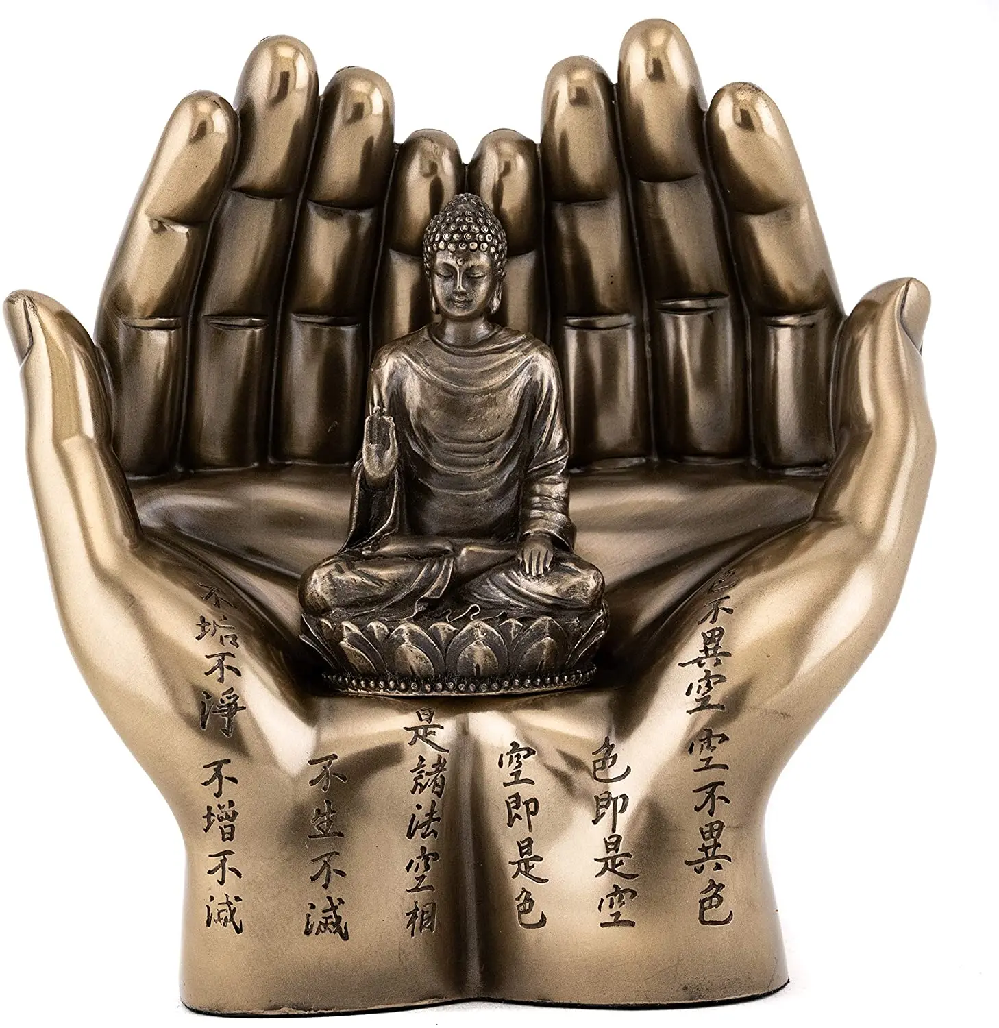 

Top Collection Shakyamuni on Palm Statue Sculpture Cold Cast Bronze- 5.75-Inch Collectible Supreme Buddha Figurine