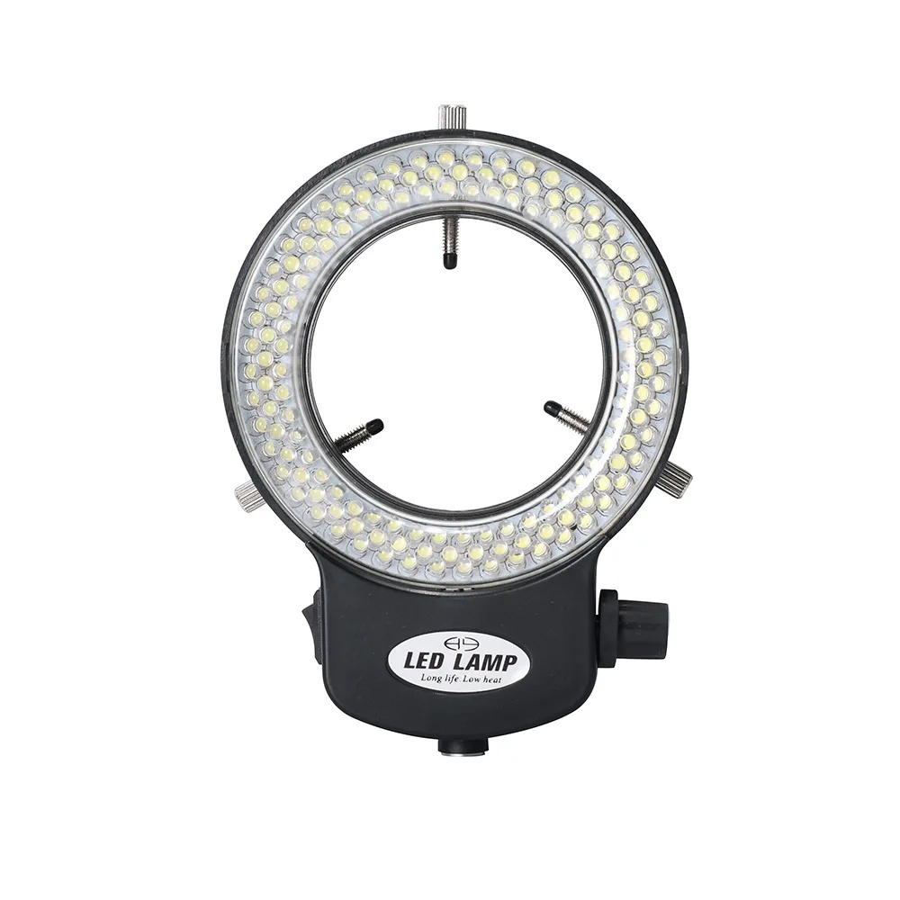 Adjustable Microscope Light Source LED Ring Light Industrial Light Source 144 Lamp Beads 63MM MIC-209 Fully Transparent Shade