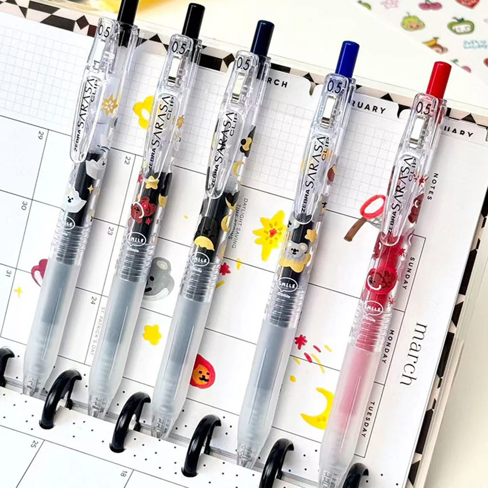Original Japan ZEBRA SARASA JJ15 Gel Pens Large Capacity Colorful Ink Pen Cute 0.5mm Smooth Writing School Office Stationery