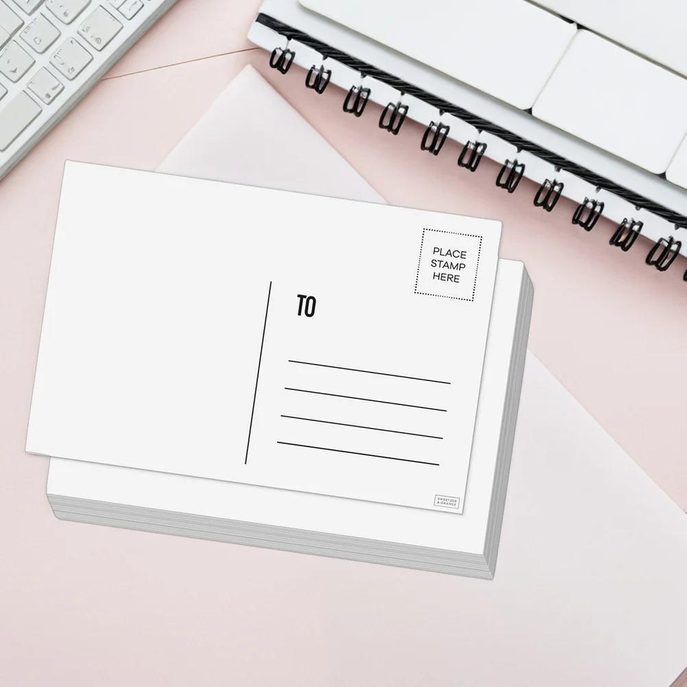 1 قطعة بطاقات بريدية فارغة سطح أملس لتقوم بها بنفسك دعوات بطاقات المعايدة شكرا لك ملاحظات عيد ميلاد بطاقات قابلة للطباعة بريد عادي #5