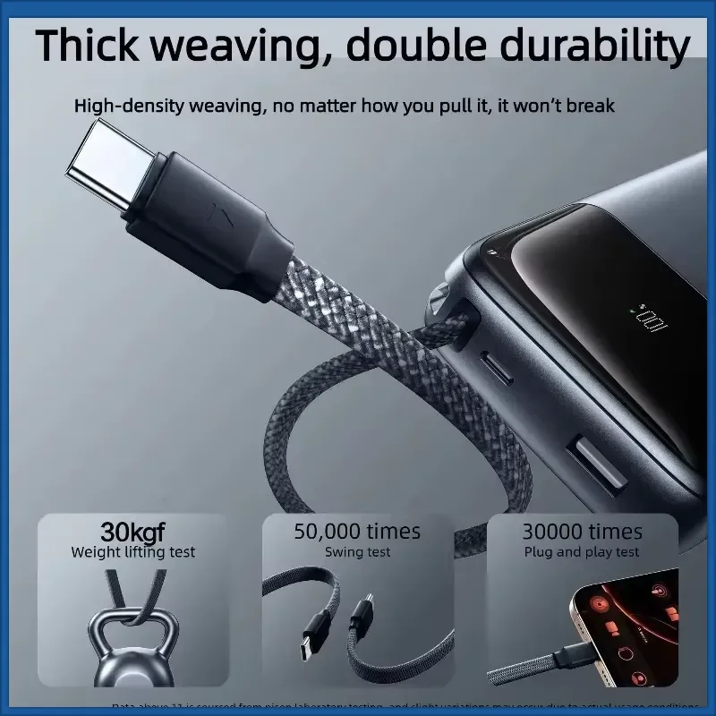 TP-D108 67W 20000mAh for Laptop IPhone for Android Phone High Capacity Fast Charging PowerBank Power Bank with A Cable