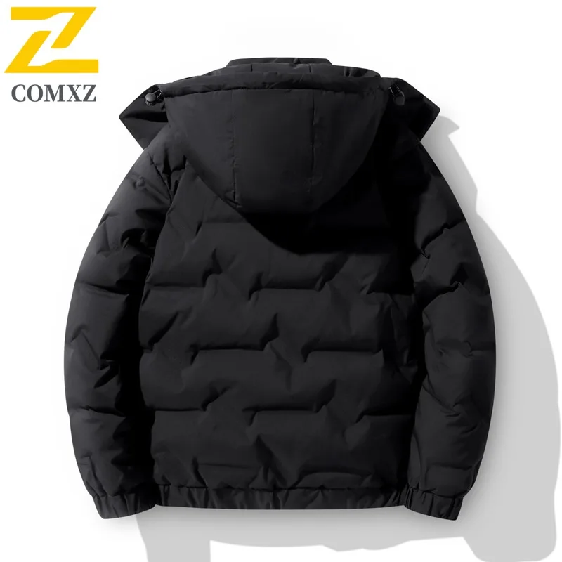 COMXZ Mens Winter Jacket Stand Collar Business Office Work Warm Business Trip Padded Jacket Commute High Quality Padding Coat