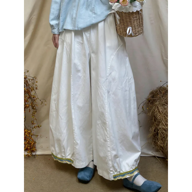 

Women Pant Wide Leg Long Pants Vintage Bloomers High Waist Straight Trousers Y2k Streetwear Elegant Work Casual Loose 2026