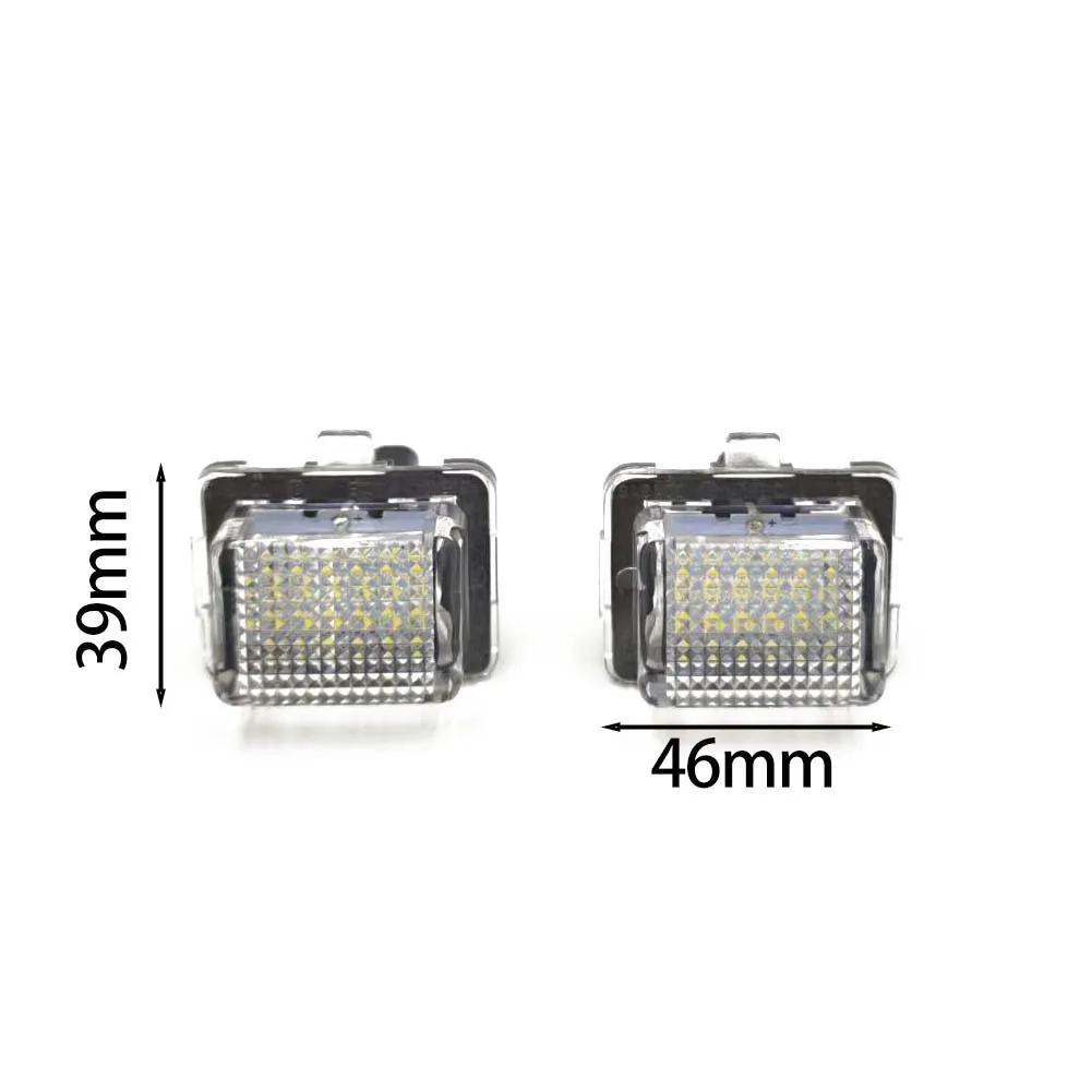 2PCS Led Car License Number Plate Light Lamp For Benz C-Class W204 W205 W216 W218 E-CLASS W212 S-CLASS W221 SL W231