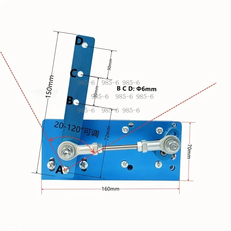 20-120° Reciprocating Swing DC Gear Motor, DIY Automatic Swing Equipment