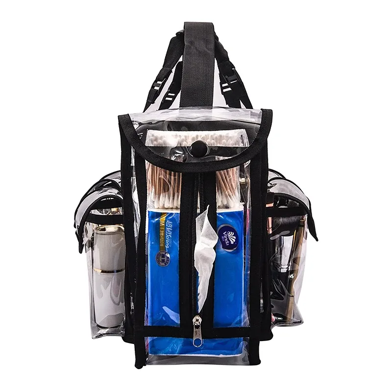 حقيبة مستحضرات التجميل النسائية للرجال شفافة مقاومة للماء ذات سعة كبيرة منظم أدوات الشفاه حقيبة مستحضرات تجميل جديدة ذات جودة عالية