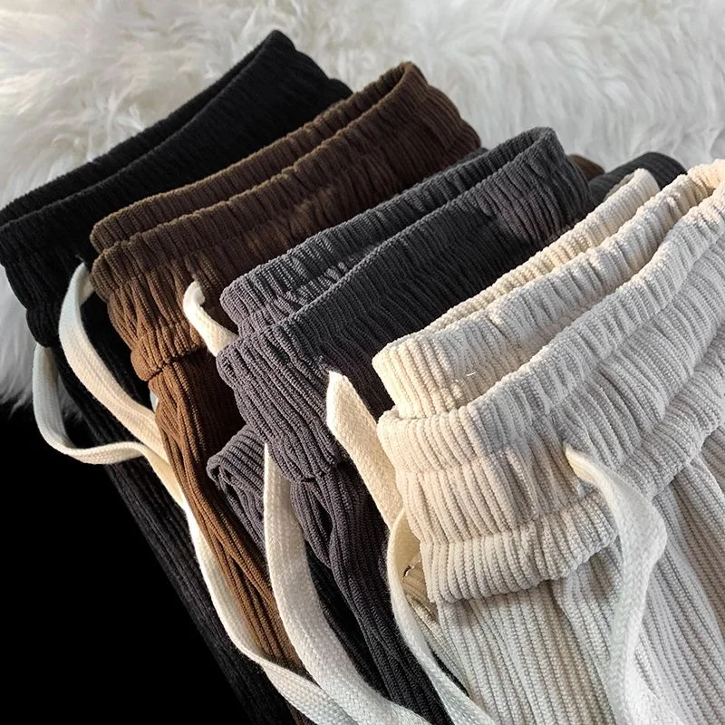 

American Vintage Corduroy Shorts For Men Multi Pocket Embroidered Logo Short Pants Summer Thin Fashion Casual Shorts Streetwear