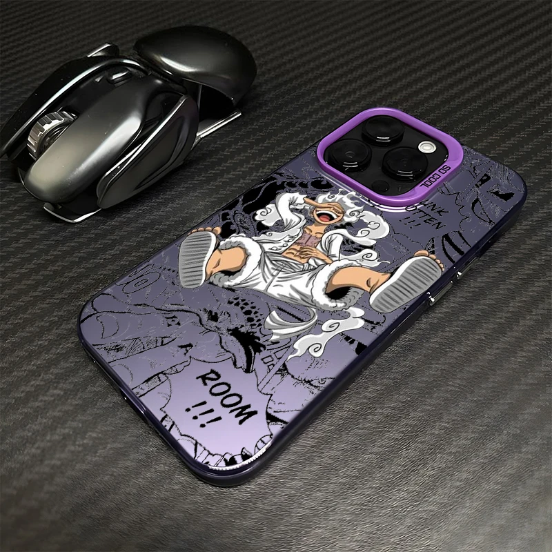 One Piece Cartoon Anime Cool For Apple iPhone 15 14 13 12 11 XS XR X Pro Max Plus Colorful Silver Funda Phone Case