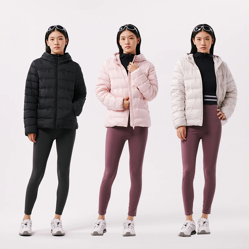 

Chericom Women's Down Jacket Lightweight Hooded Reversible Zipper Short Puffer Windproof Cuffs Versatile Solid Color Y299006Y