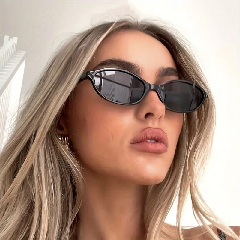 1 Stück Neue Damen-Sonnenbrille Kleine Ovale Sonnenbrille Modische Retro-Sonnenbrille