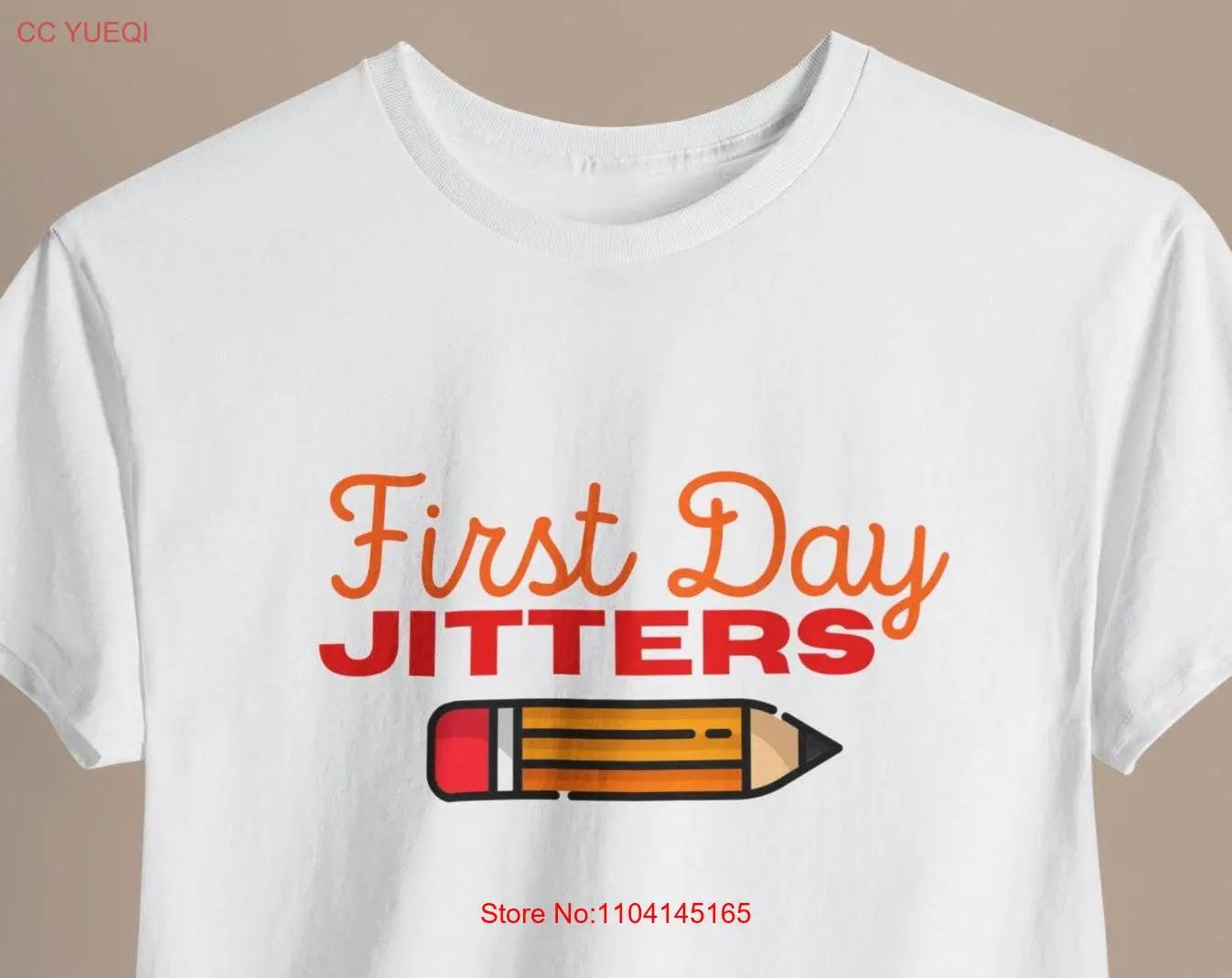 First Day Jitters Year Teacher K 12 Staff Back To School New Group T Shirt 2nd Grade long or short sleeves