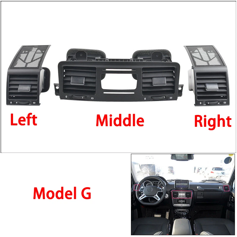 Dashboard Centrale Links Rechts AC Ventilatierooster Luchtuitlaat Montage Voor Mercedes Benz G Klasse W463 G350 G500 4636807408 4638301554