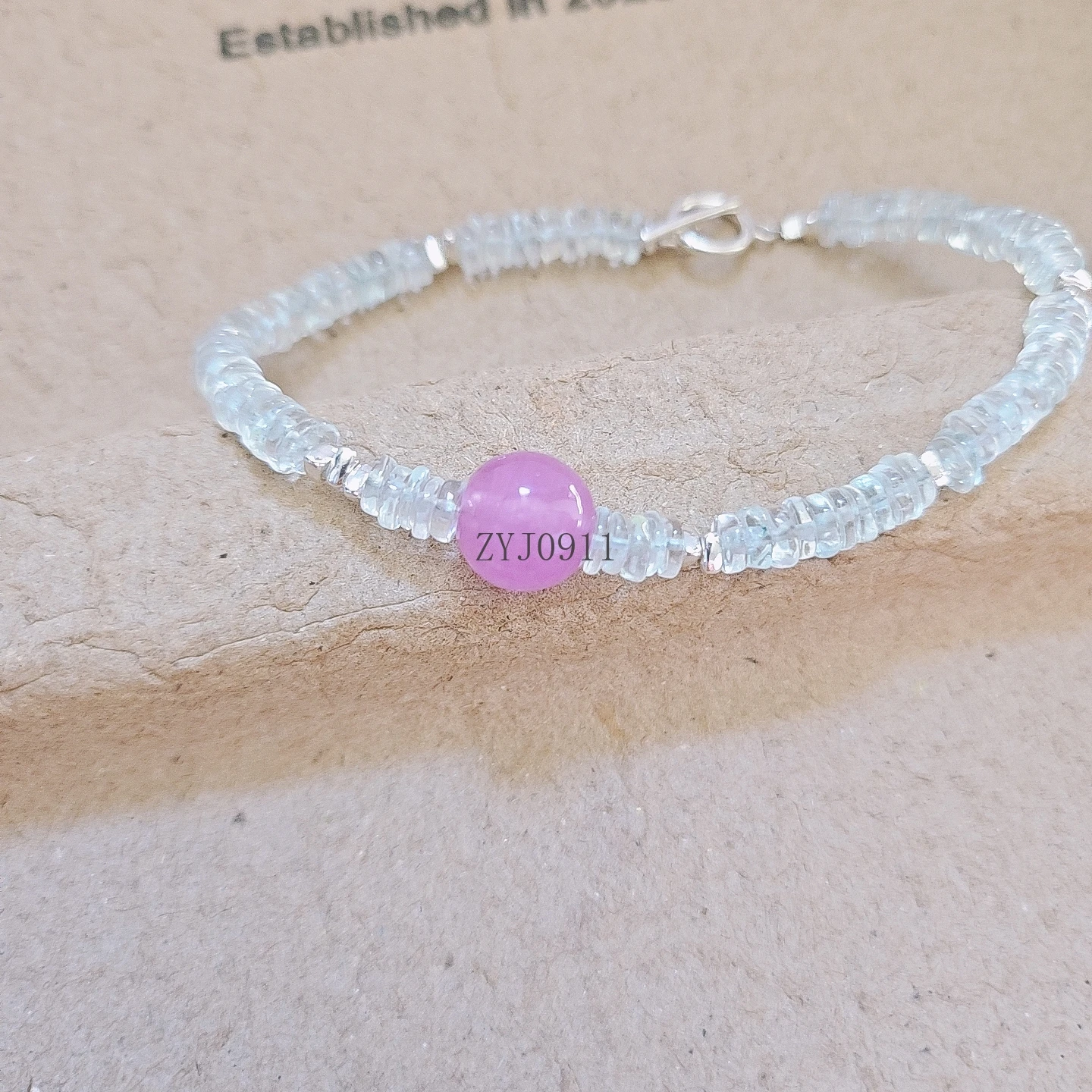 ナチュラル 925 シルバー OT バックル ブレスレット、艶をかけられたブレスレット、日常の多用途でシンプルなスタイル