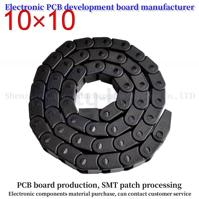 ! Best price!!! 10 x 10mm L1000mm Cable Drag Chain Wire Carrier with end connectors for CNC Router Machine Tools