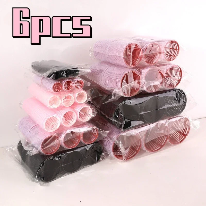 

6Pcs Hair Rollers Heatless Curlers No Heat Hair Bangs Volume Salon Hairdressing Curlers Sticky Hair Styling Tool