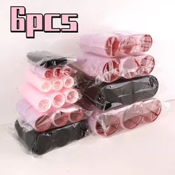 6Pcs Hair Rollers Heatless Curlers No Heat Hair Bangs Volume Salon Hairdressing Curlers Sticky Hair Styling Tool