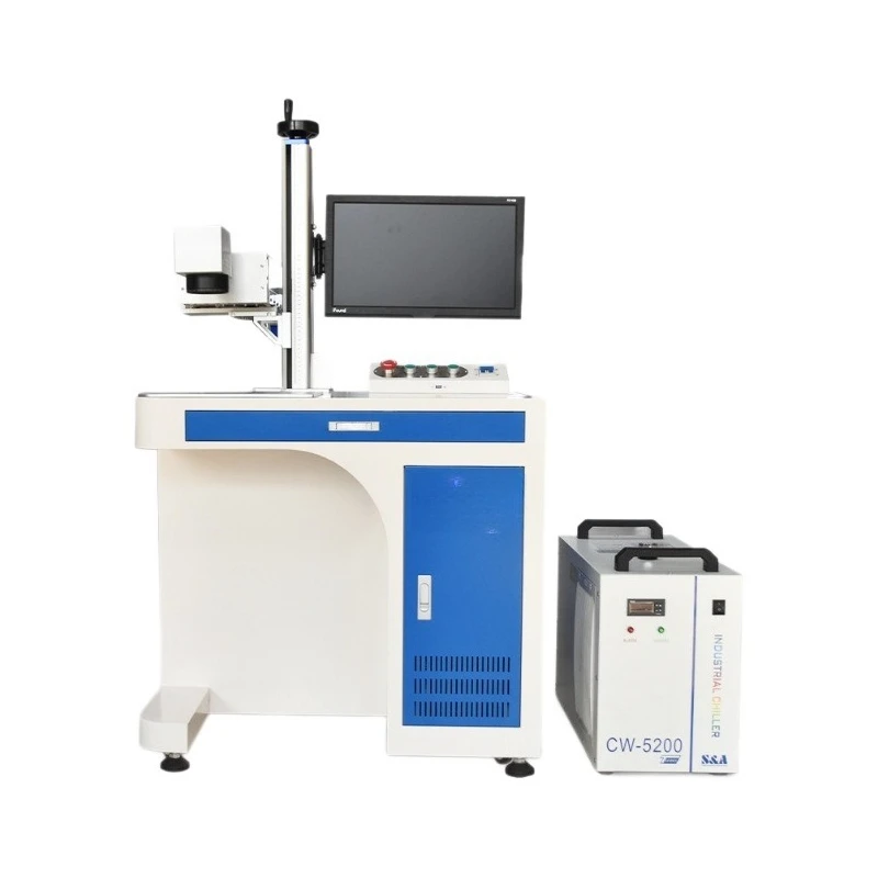 UV leaf engraving laser engraving machine QR code date label marking UV marking machine desktop