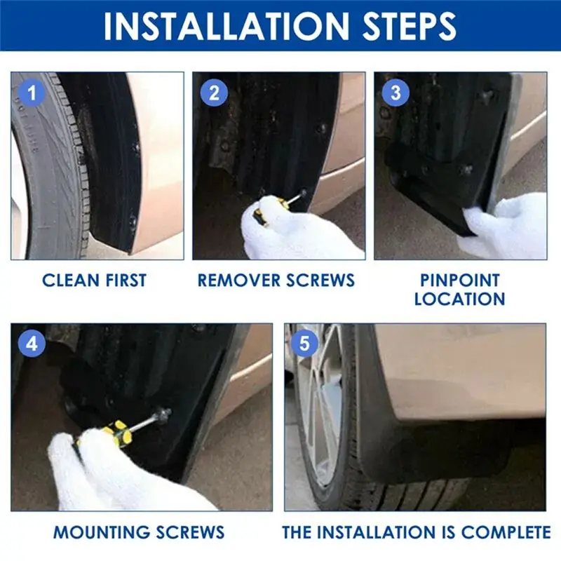 Superior-4PCS Car Mudguard Mud Flaps Splash Mud Guard Fender For BYD Dolphin Mini / BYD Seagull 2023 2024 Car Accessories